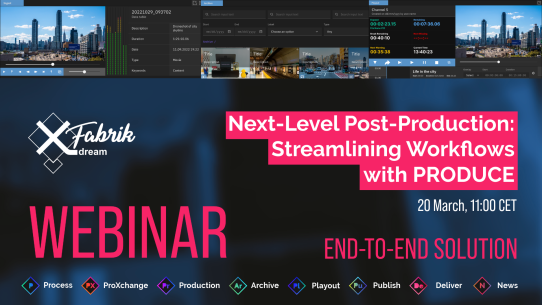 WEBINAR PRODUCE post-production